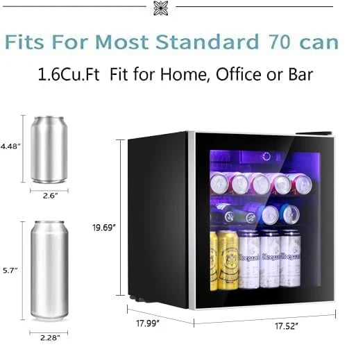 Mini refrigerador para bebidas Antarctic Star con capacidad para 60 latas