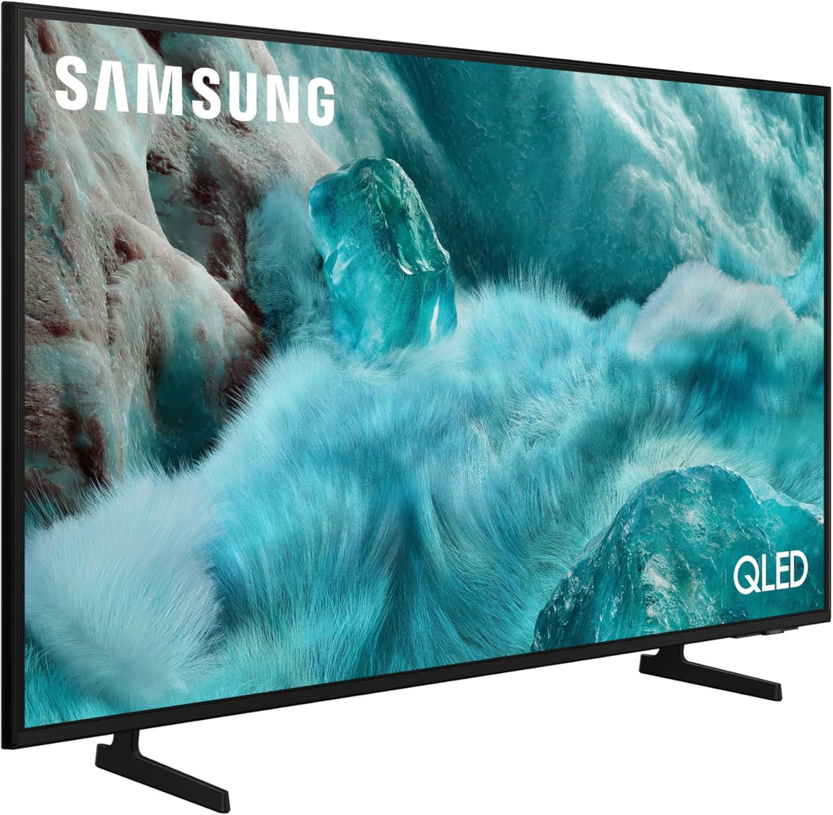 Samsung TV AI 55 pulgadas QLED 55Q7F3 4K Smart TV, Quantum Dots, procesador Q4 AI, WiFi, Airplay, HDR, Q-Symphony, OTS Lite, seguridad Knox, Gaming Hub, Bixby, aplicaciones de operador integradas