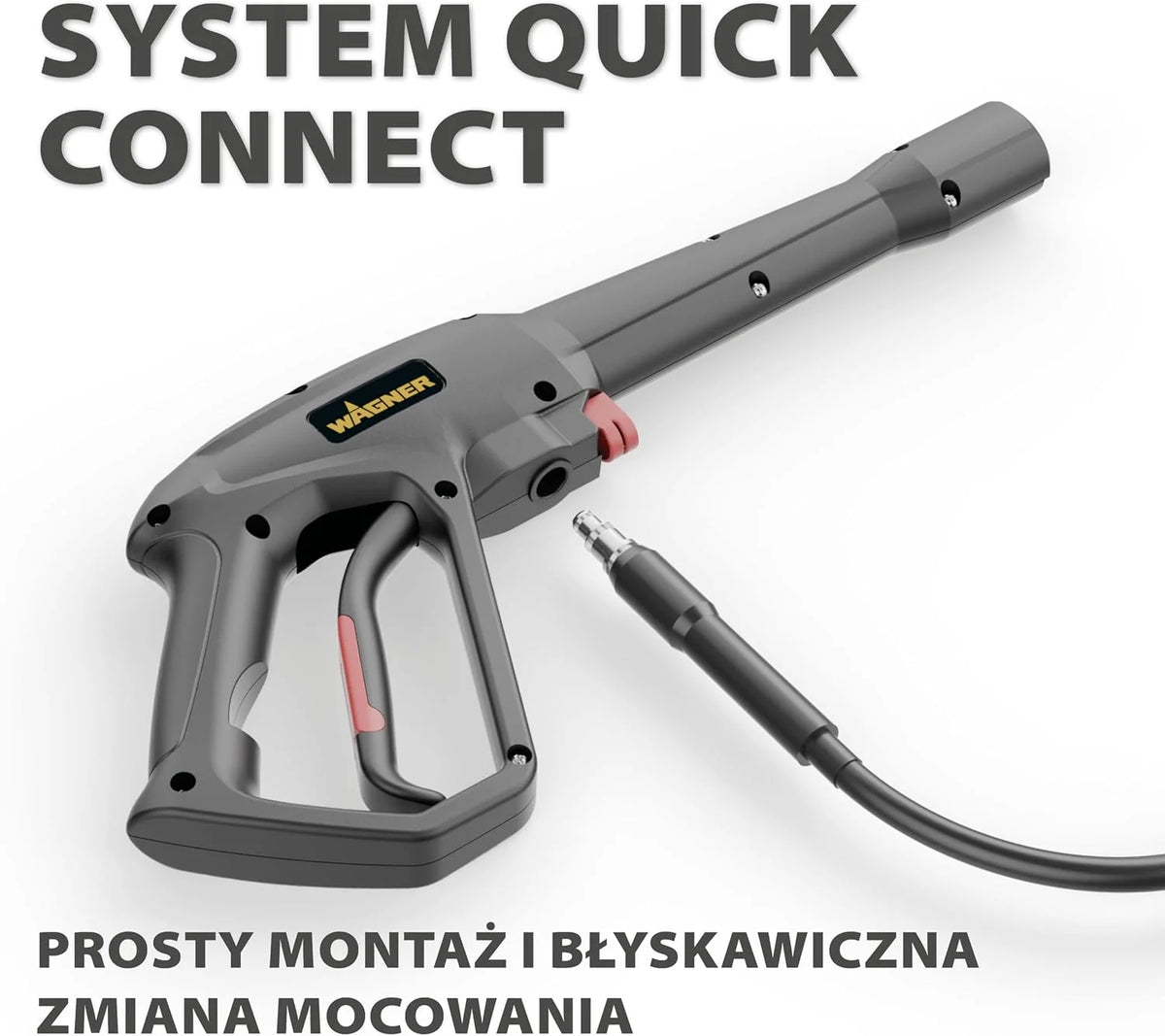 WAGNER AQUASTORM ADVANCED - Wydajna myjka ciśnieniowa do szybkiego i skutecznego czyszczenia, w zestawie standardowa- i turbo dysza