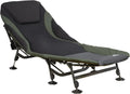 Catre de pesca XXL AL05 207 x 88 cm, cama de camping de altura regulable con 8 patas, marco de aluminio, incluye bolsa de transporte