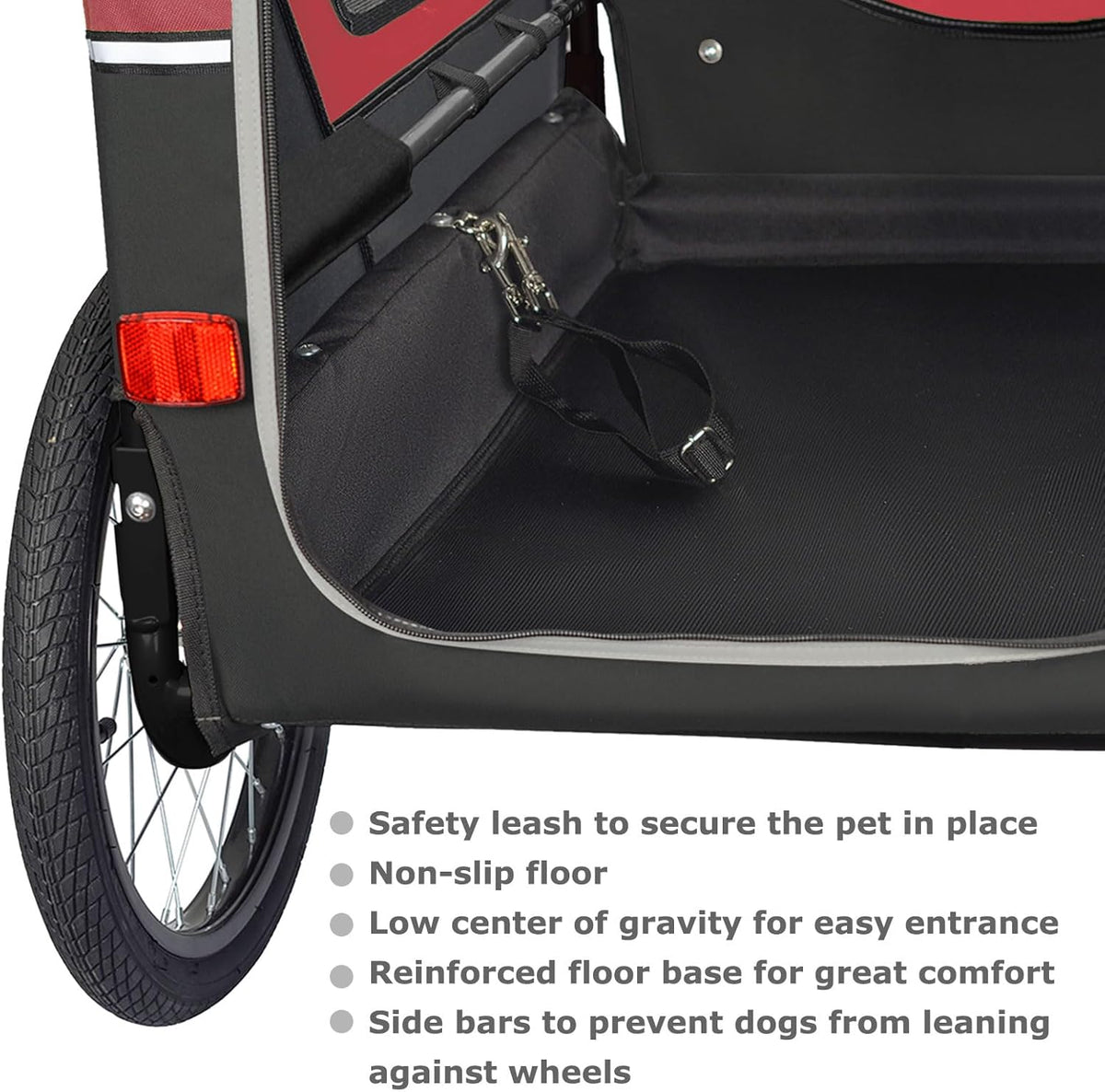 Doggyhut S-Line XL Remolque y cochecito para perros con suspensión 2 en 1, remolque de bicicleta para perros y jogger con suspensión hasta 45 kg