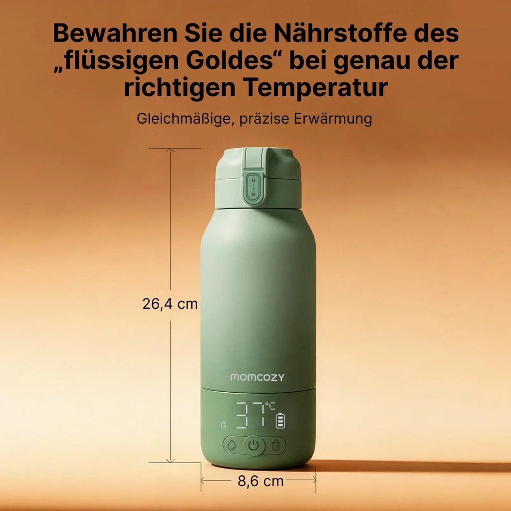 Calentador de biberones y enfriador de leche materna Momcozy, MW05 portátil de 500 ml, batería de gran capacidad, CM01 650 ml con refrigeración 360° durante 24 horas, certificación TÜV CE