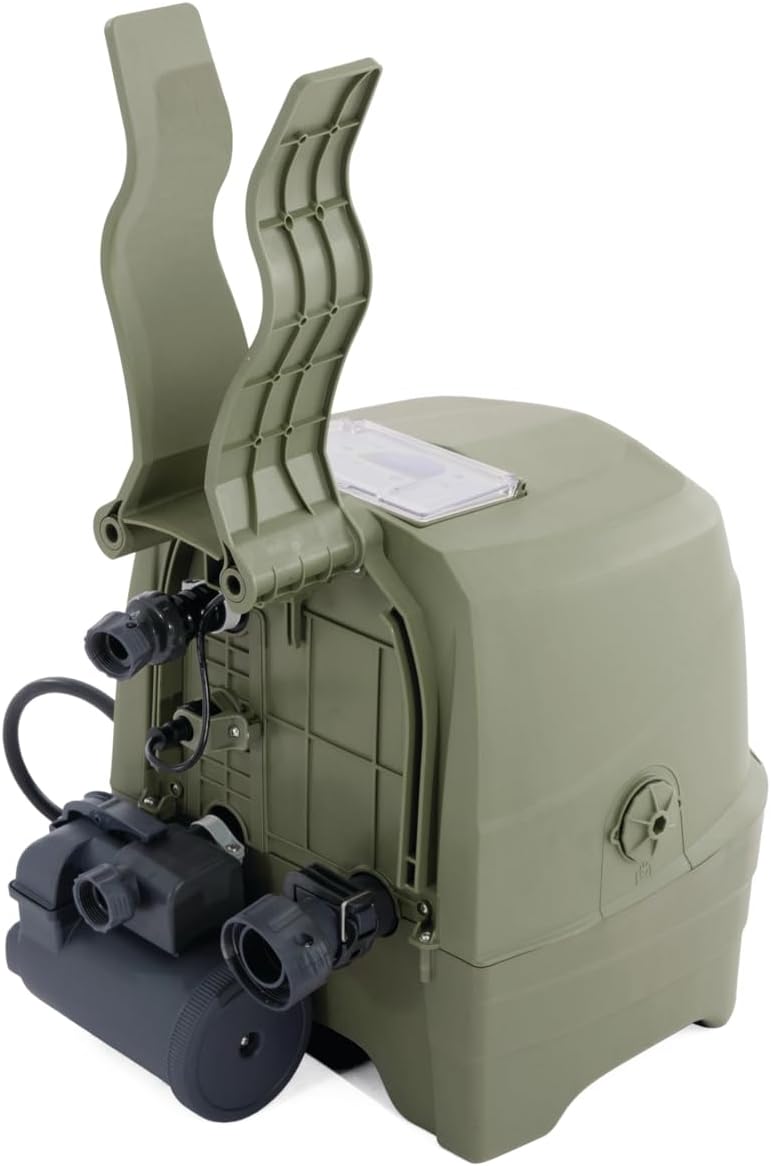 Set de spa inflable redondo Intex para 6 personas, color verde oliva, 28428NP (inflado 216 cm x 71 cm)