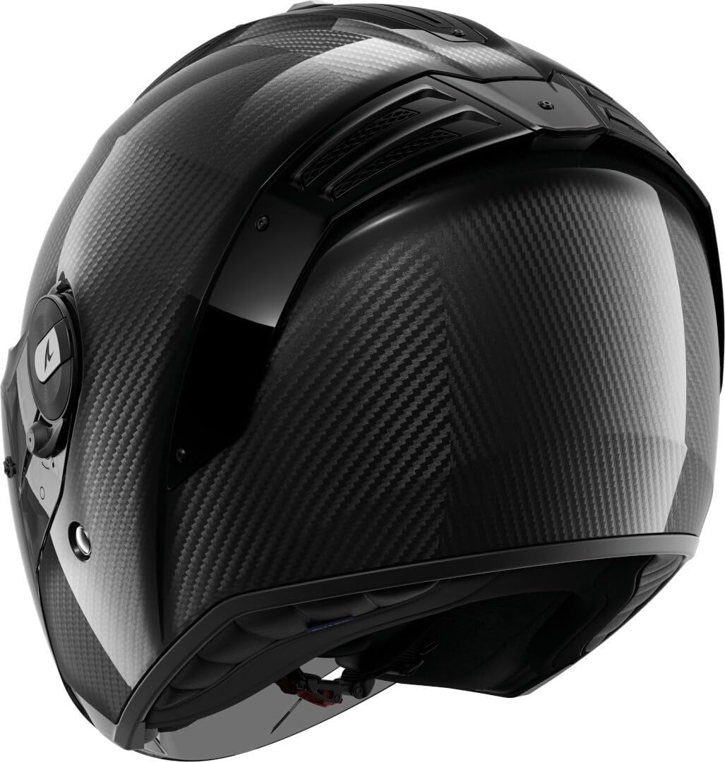 SHARK, Casco de moto tipo jet RS Jet Full Carbon Antracita Carbono Dad, L