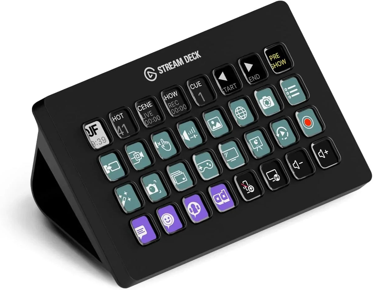 Controlador de streaming Stream Deck XL 10GAT9901 con 32 teclas macro LCD USB-C para OBS, Twitch, YouTube, Mac y PC