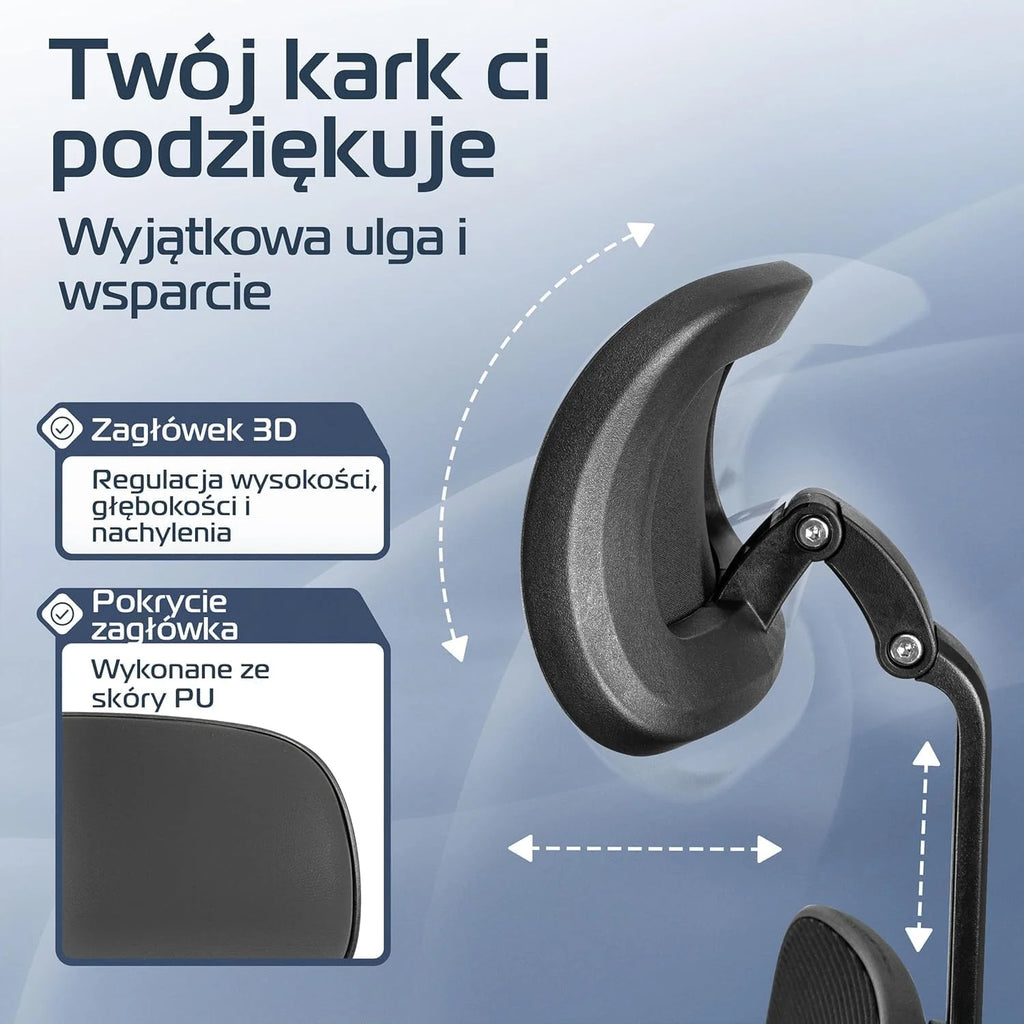 CLOUVOU CleverSeat Ergonomiczne krzesło biurowe [NR 1 W RANKINGU]
