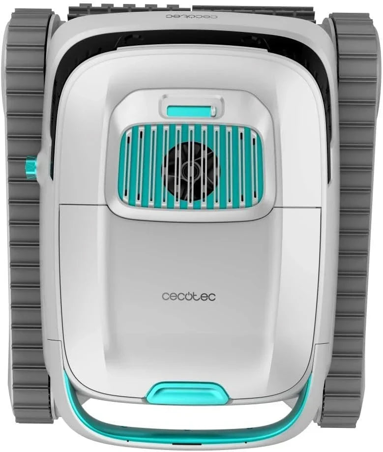Robot limpiafondos Cecotec para suelos, paredes y línea de flotación Conga Pooldroid 5000 TotalClean Pearl. Superficies 100m2, pendiente máx. 90º, limpieza ordenada, autonomía 100min, capacidad 4L