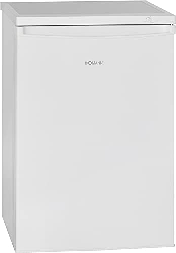 Congelador Bomann® | 85 litros de capacidad útil | Congelador pequeño con 3 cajones y cubitera | Mini nevera con regulación continua de temperatura | Puerta reversible | GS 2186.1 blanco
