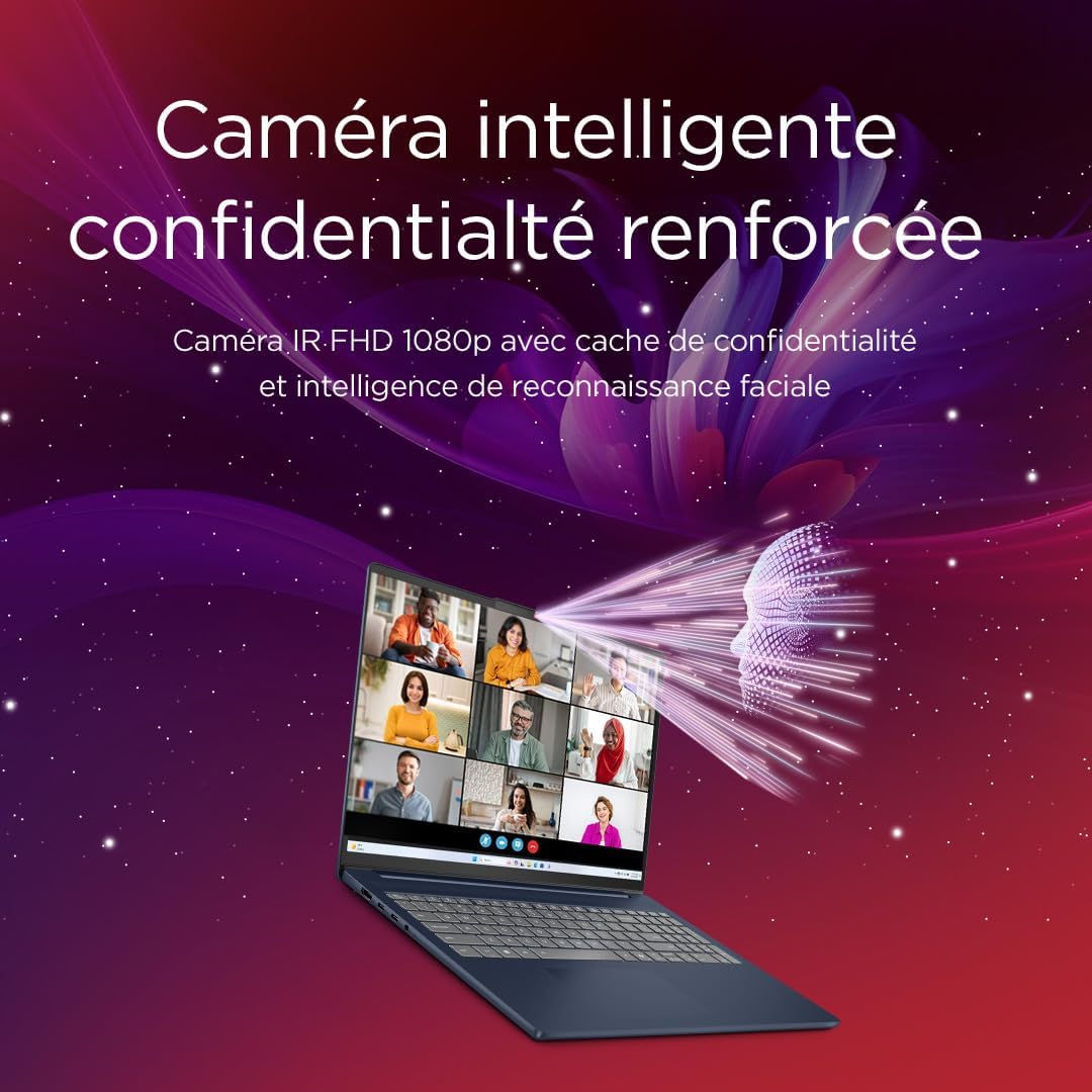 Lenovo IdeaPad Slim 5 16IRH10R - Ordenador portátil de 16'' WUXGA (Intel Core 7 240H, 32 GB de RAM, 512 GB de SSD, Intel Graphics, Windows 11 Home) Teclado francés AZERTY - Gris