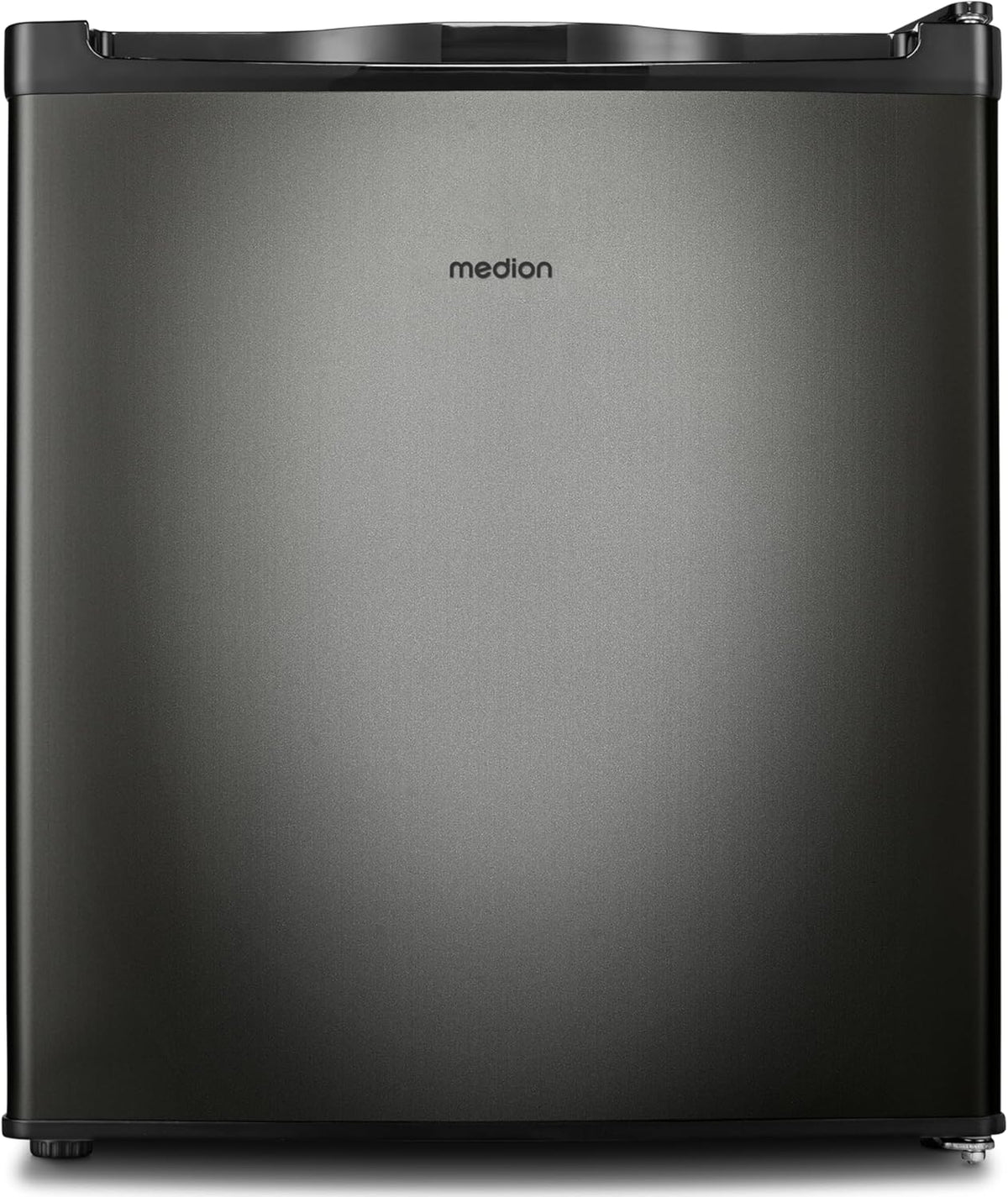 Minicongelador MEDION (33 litros de capacidad, 51 cm de altura, patas regulables en altura, tirador integrado, ajuste manual de temperatura, clasificación de 4 estrellas, MD37675) gris