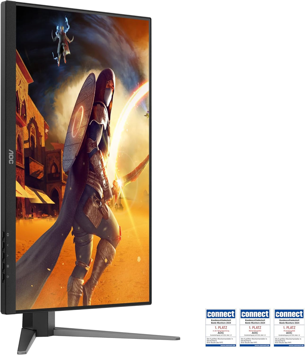 AOC Gaming 27G4HA - Monitor Full HD de 27 pulgadas, 200 Hz, 1 ms, compatible con G-Sync, HDR10 (1920x1080, 2x HDMI 2.0, 1x DisplayPort 1.4) Negro-Rojo