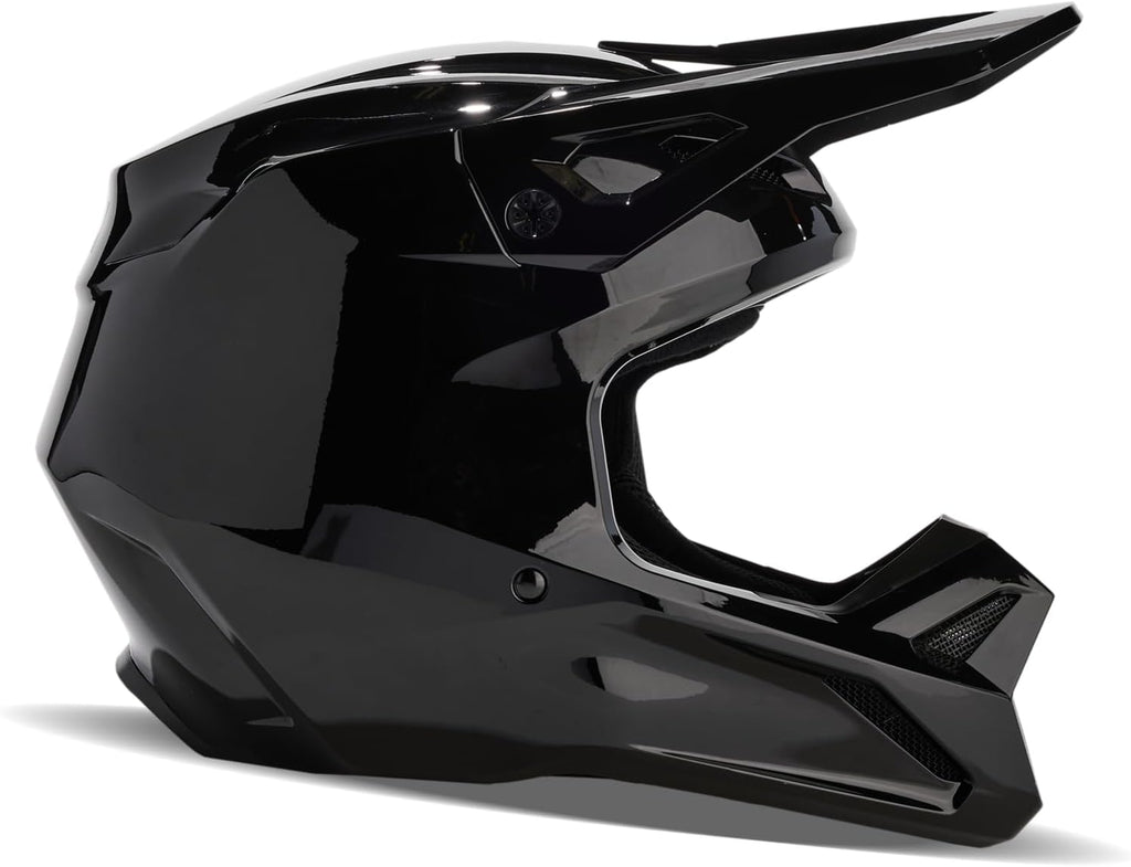 Casco Fox Racing V1 Solid Motocross MIPS Seguridad Confort Ajuste Regulable Ventilación Óptima Forro Extraíble y Lavable Protección contra Impactos Negro, Talla: M