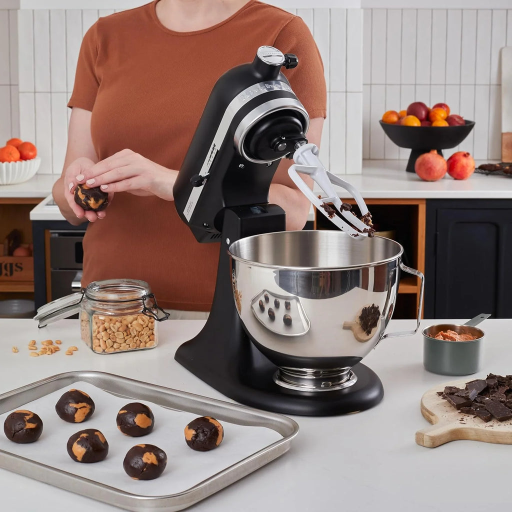 KitchenAid 5KSM95PSEBM robot kuchenny z uchylną głowicą silnika, 4,3 l, kolor czarny matowy