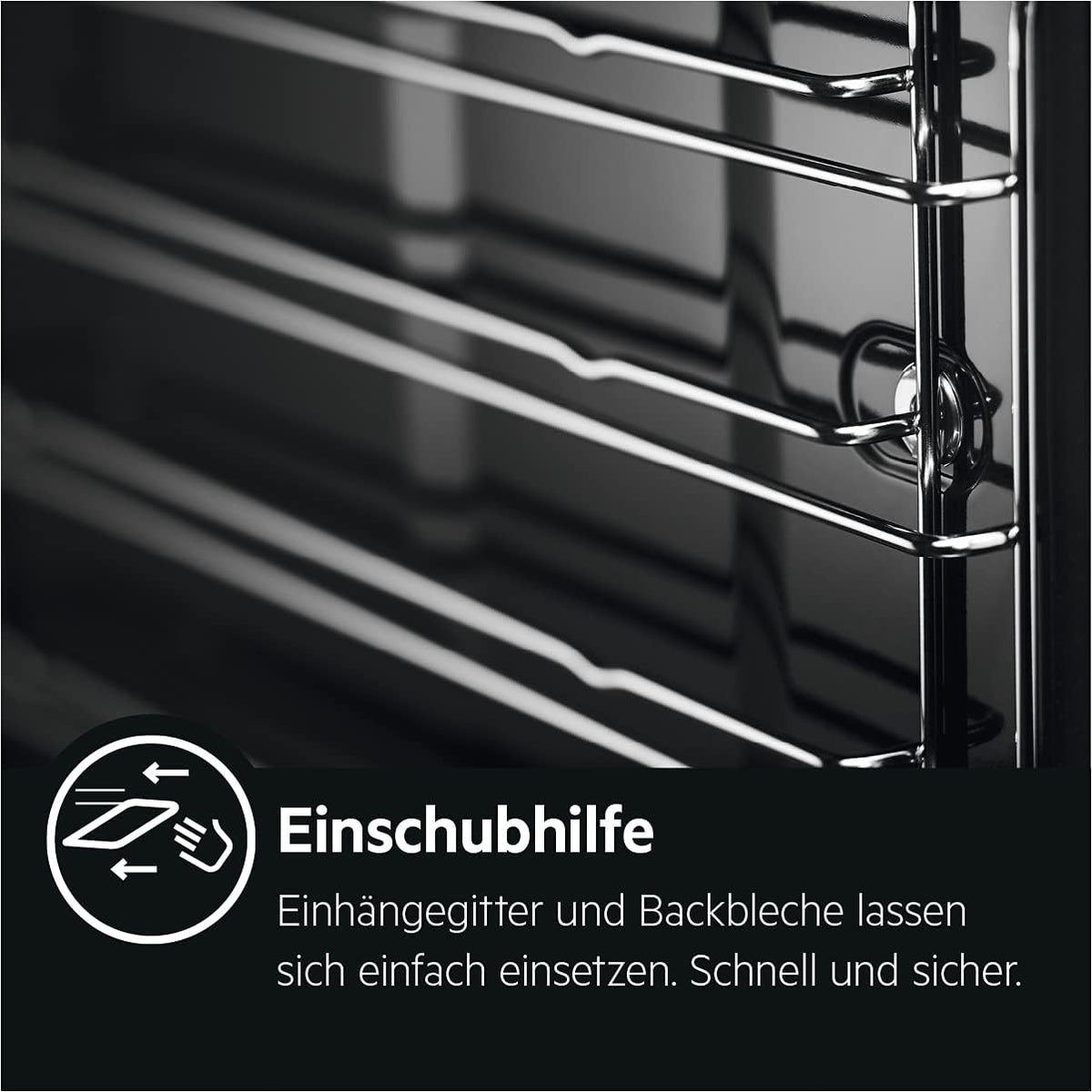 Horno empotrable AEG – Serie 5 Aire caliente circular: resultados de cocción uniformes en 3 niveles – Autolimpieza por pirólisis – 25 programas automáticos – Pantalla táctil LED – Calentamiento rápido – Negro – BPE53516AB
