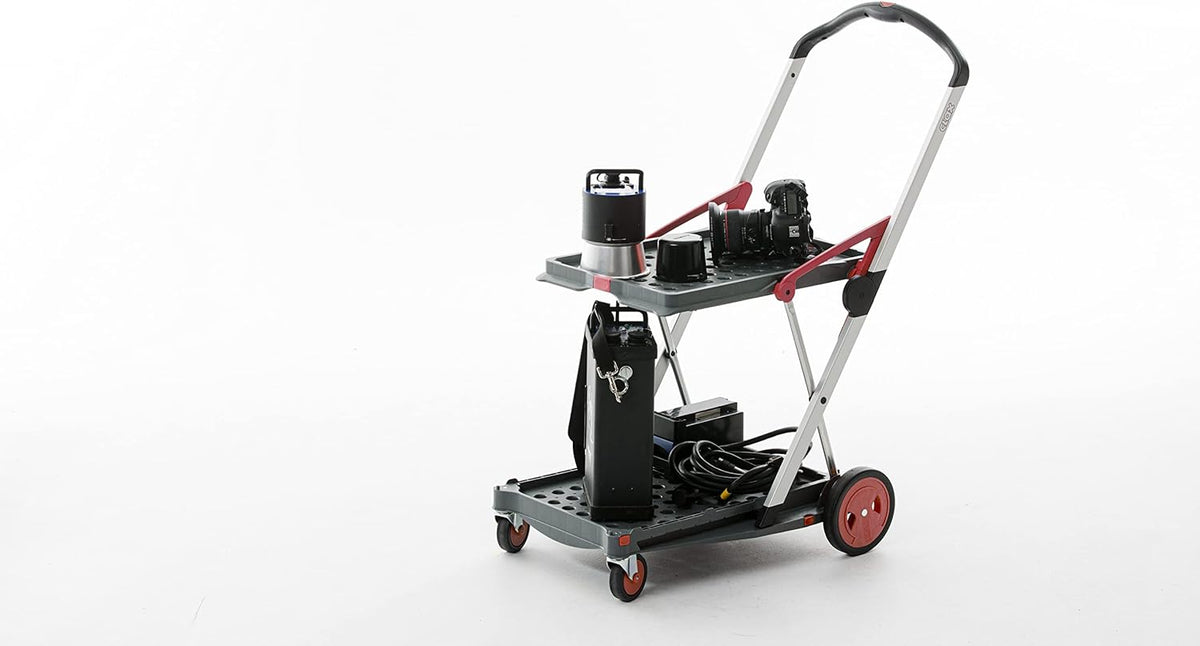 Carros plegables, funcionales y versátiles | Carro plegable móvil | Carrito de la compra con caja de almacenamiento (negro)
