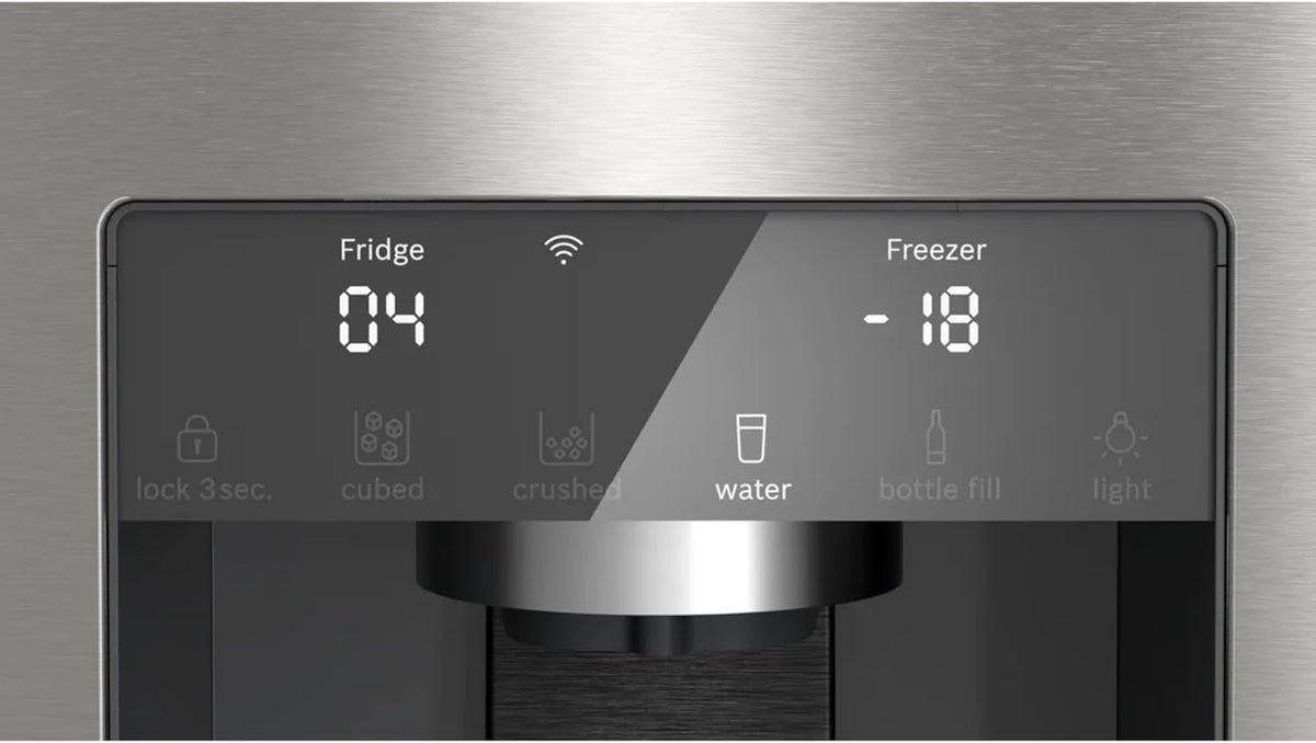 Bosch KFD96APEA, Serie 6, Frigorífico americano, Independiente, 183 x 90,5 cm, 574 L, Inox