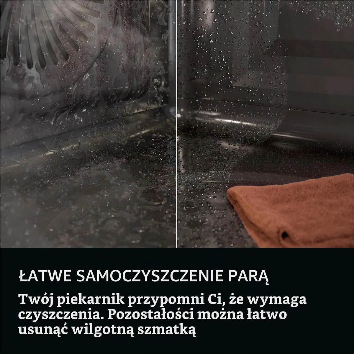 AEG Kuchenka parowa do zabudowy WiFi – seria 8 Touch Swipe – krok po kroku wspomagane gotowanie – Made in Germany – 100% auto-parowy & SousVide – przepisy na aplikacje – TP8SB73ZAB