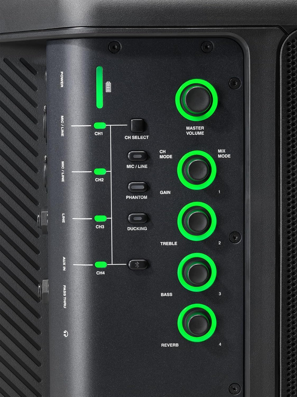 JBL EON ONE Compact - Sistema de PA personal todo en uno recargable, batería intercambiable, ligero y portátil, entradas múltiples, funciones de mezclador profesional - Negro