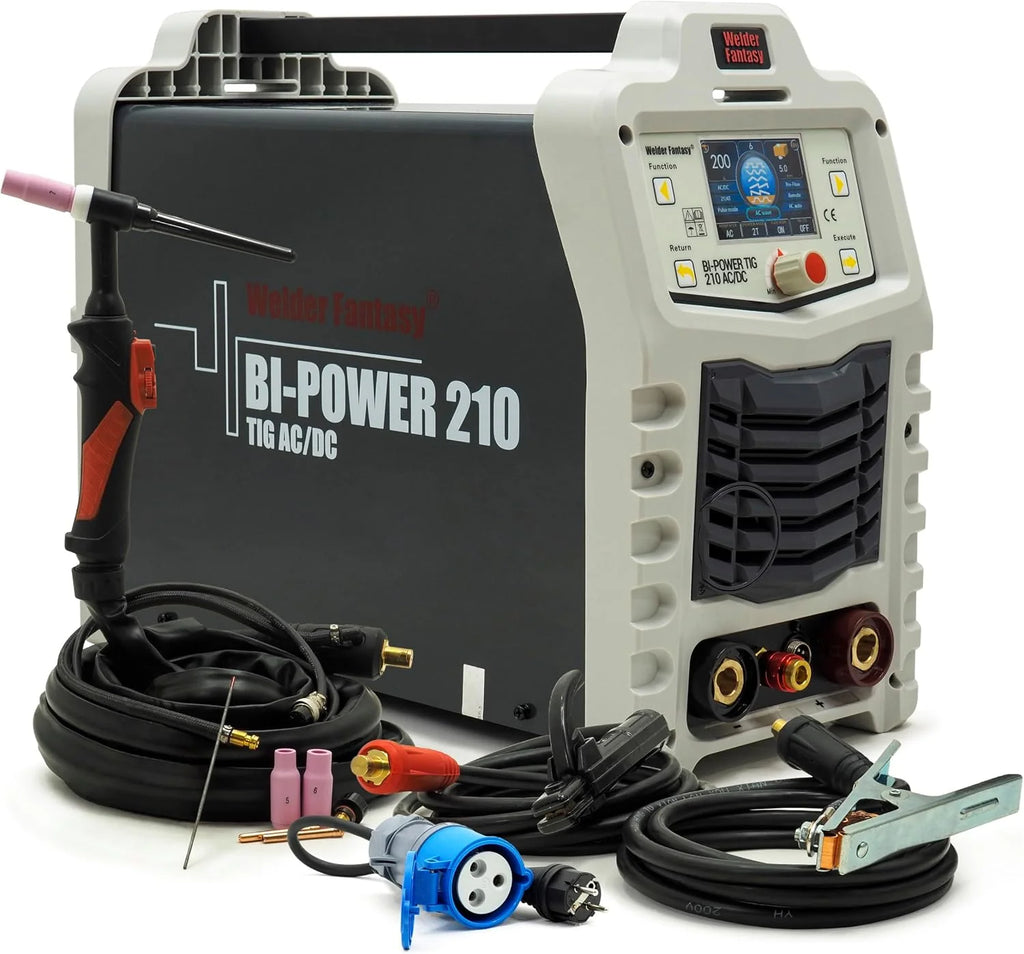 Bi-Power 210 AC/DC TIG WIG AC/DC PULS 200 A inwerterowa spawarka aluminiowa