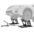 Elevador hidráulico para autos Black Widow con rampa – capacidad de 3,000 lb. por par