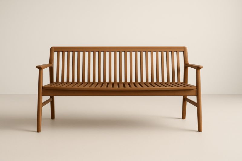 Banco de jardín de madera de roble 180x60x90 cm