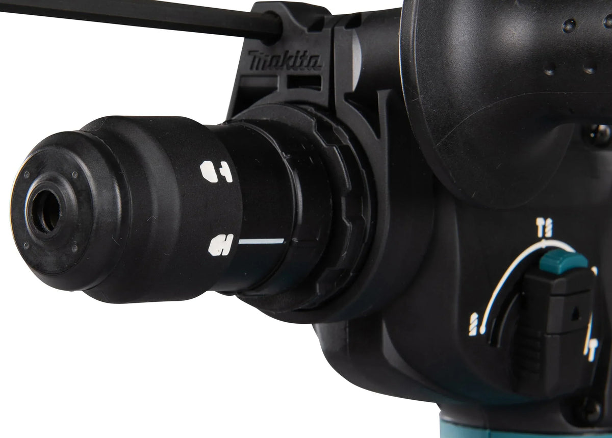 Martillo combinado a batería Makita DHR243Z de 18 voltios con SDS Plus, sin batería, sin cargador y sin sistema de extracción de polvo
