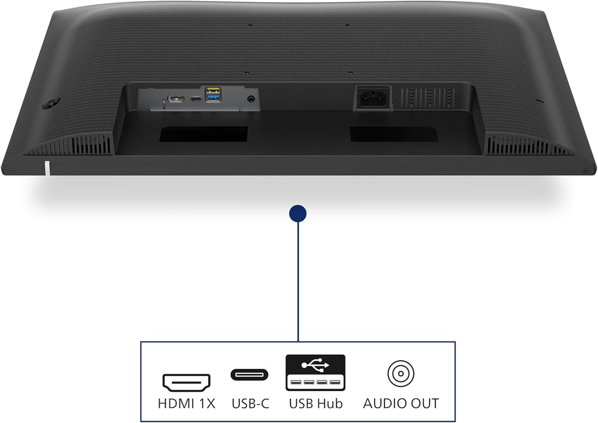 Philips 27E1N1300AM - Monitor FHD de 27 pulgadas, ajustable en altura, altavoces (1920x1080, 100 Hz, HDMI, USB-C (suministro de energía de 65 W), concentrador USB) negro