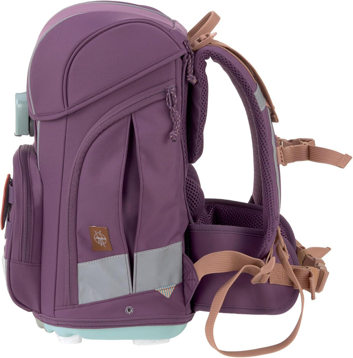 LÄSSIG Set de mochila escolar de 7 piezas para niños/School Set Boxy Unique Negro