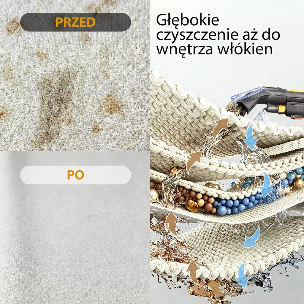 Vacmaster Odkurzacz Piorący 3w1 Mokro-Sucho z Podwójnym Zbiornikiem