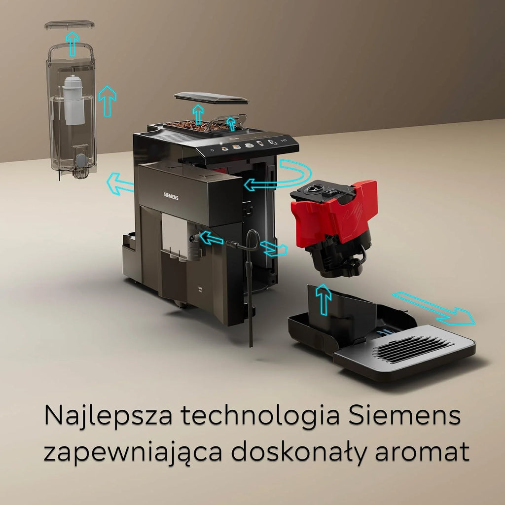 Siemens EQ500 Ekspres do kawy, TP511E19, czarny