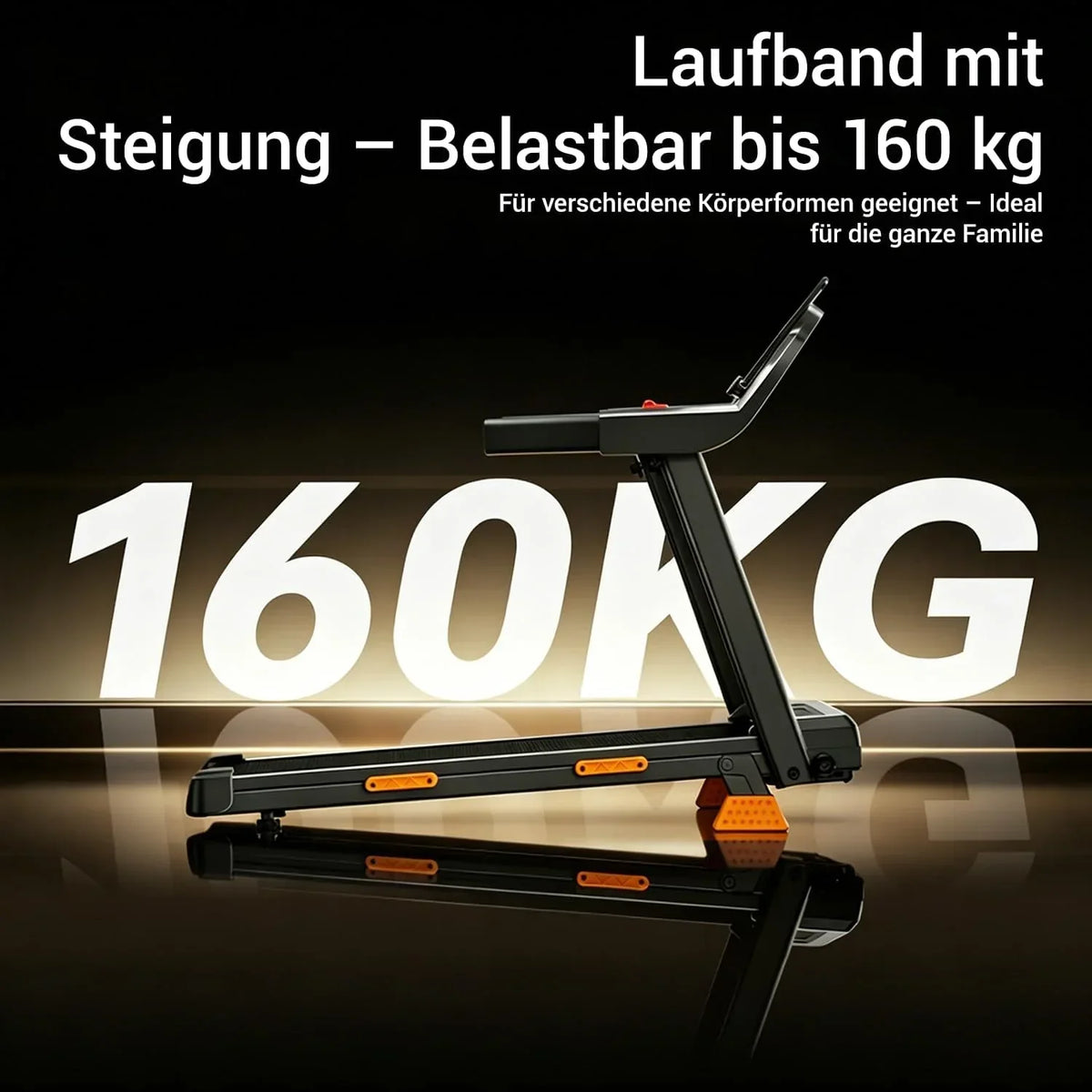 Cinta de correr plegable para casa SF20 con inclinación del 15%, velocidad de 12 km/h, motor de 3,0 CV, pantalla LED y capacidad de carga de 160 kg