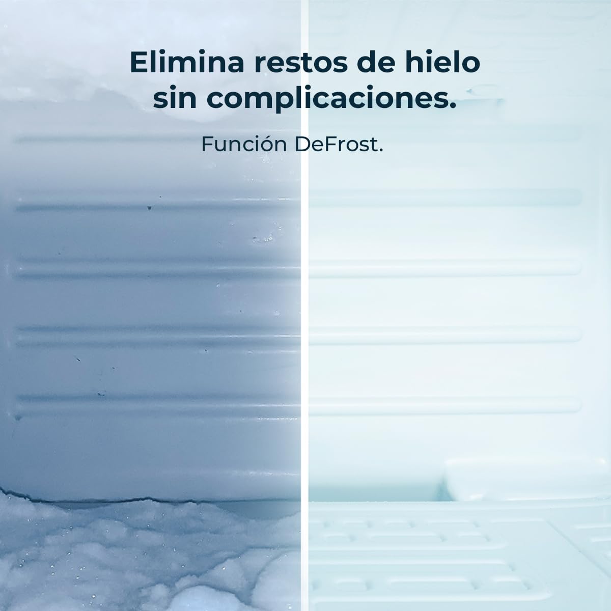 Cecotec Bolero CoolMarket Frigorífico Combinado 2 Puertas Combi 296 DF Dark E. 296L, 60cm de ancho, funciones FastCooling, FastFreezing y DeFrost, interior LED, Dark Inox