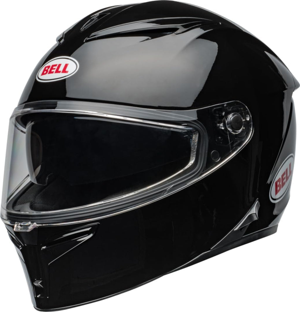 Casco de moto Bell Lithium Solid ECE, calota dinámica, visor solar integrado, forro EPS multidensidad, óptica de clase 1, tres tamaños de calota, pantalla Pinlock incluida. Color: negro, talla: S