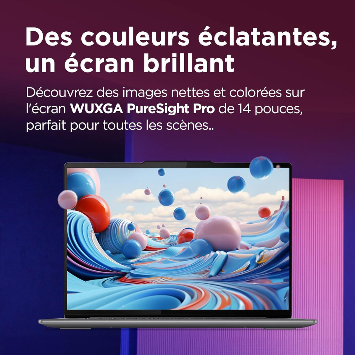 Lenovo Yoga Slim 7 14IMH9 - Portátil 14'' OLED WUXGA (Intel Core Ultra 7 155H, 32 GB RAM, 1 TB SSD, Intel Arc Graphics, Windows 11 Home) Teclado retroiluminado AZERTY FR - Gris lunar