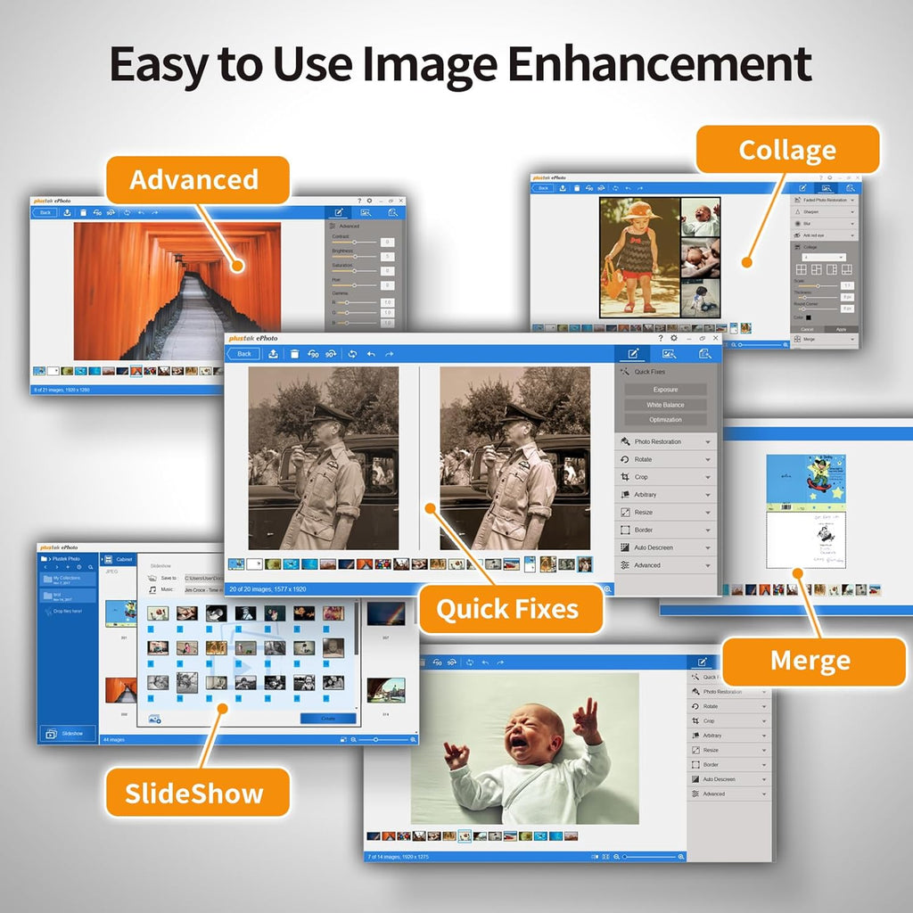 Escáner fotográfico Plustek – ePhoto Z300 ganador del German Design Award 2018, escanea fotos de 4x6 en 2 s, alineación automática y sensor CCD. Compatible con Mac y PC.