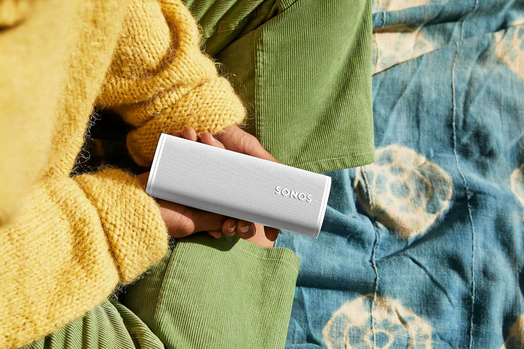 Sonos Roam 2 | Altavoz más ligero, portátil y resistente al agua con Bluetooth, Wi-Fi, al menos 10 horas de autonomía y control por voz para interiores y exteriores - Blanco