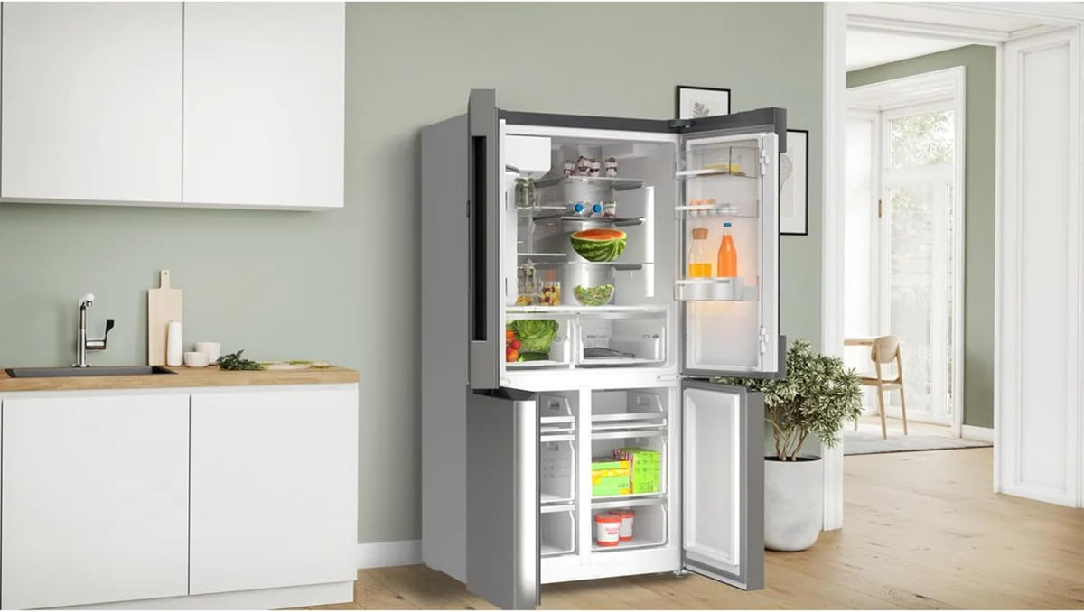 Bosch KFD96APEA, Serie 6, Frigorífico americano, Independiente, 183 x 90,5 cm, 574 L, Inox