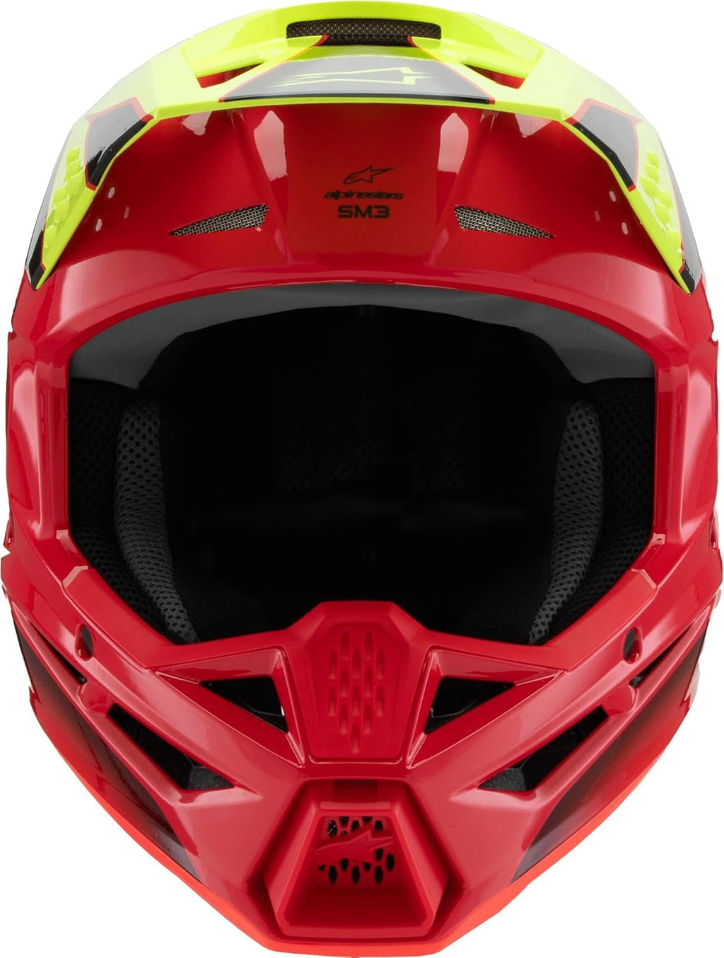 Casco de motocross Alpinestars S-M3 Fray, rojo/amarillo, L (59/60)