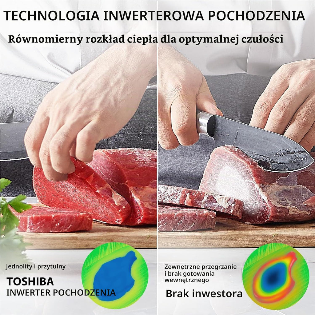 Toshiba 3 w 1 Origin Inverter kuchenka mikrofalowa z grillem, 25 litrów, kuchenka mikrofalowa 900 W, grill 1100 W, szef kuchni derost, kombi, 10 poziomów mocy, 7 automatycznych menu, kolor czarny/MW3