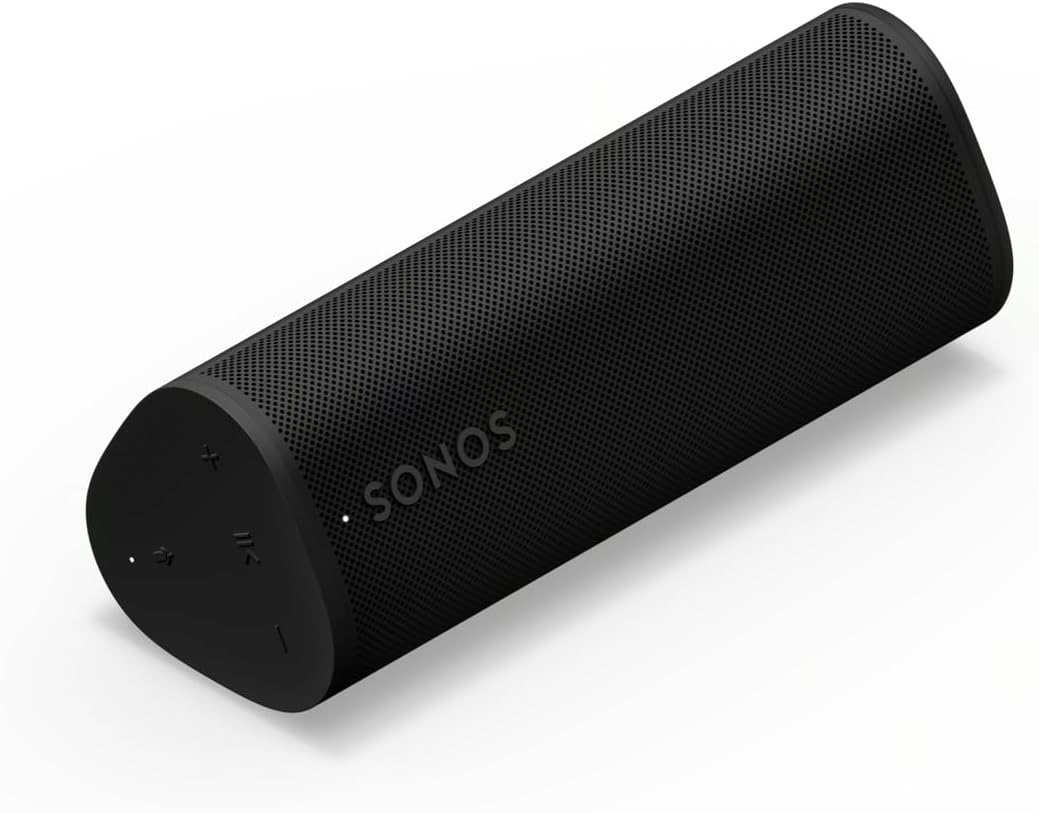 Sonos Roam 2 | Altavoz más ligero, portátil y resistente al agua con Bluetooth, Wi-Fi, al menos 10 horas de autonomía y control por voz para interiores y exteriores - Blanco