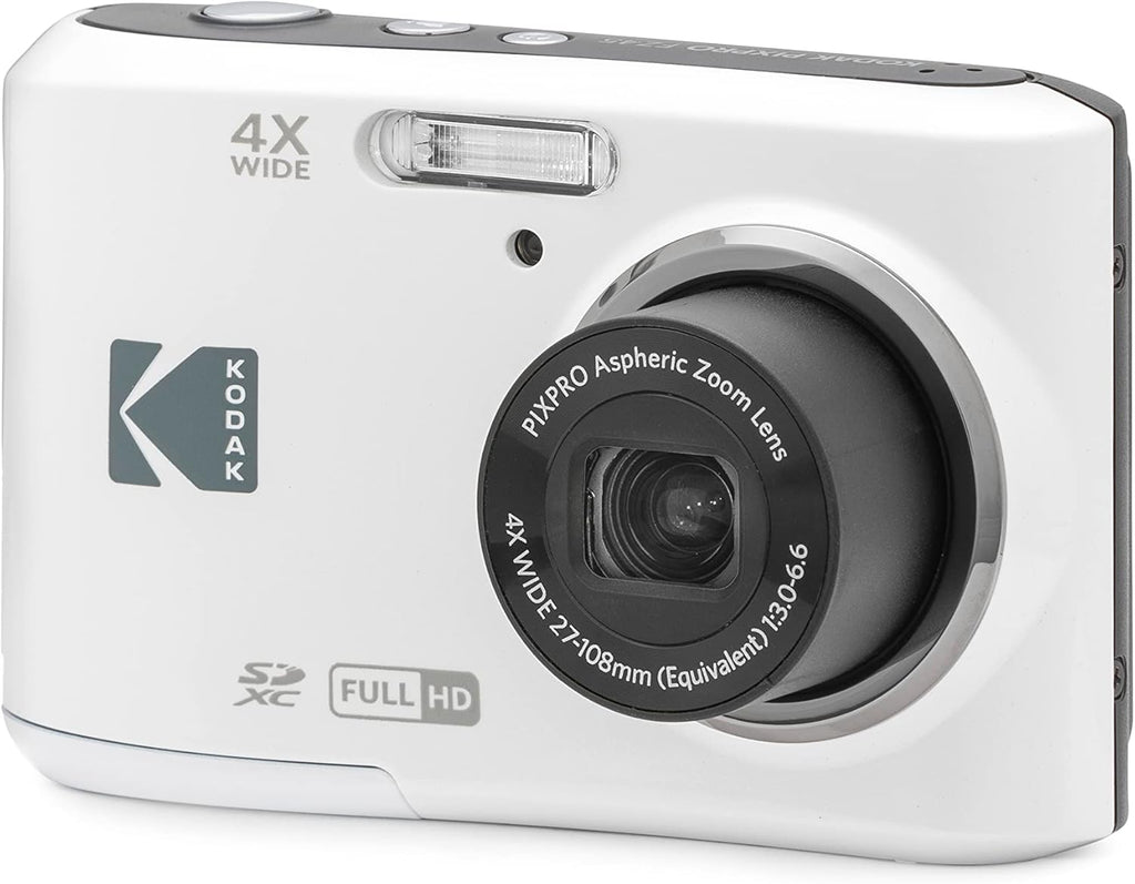 KODAK Pixpro - FZ45 - Cámara digital compacta de 16,44 megapíxeles - Negro - Blanco - 1280 x 720p