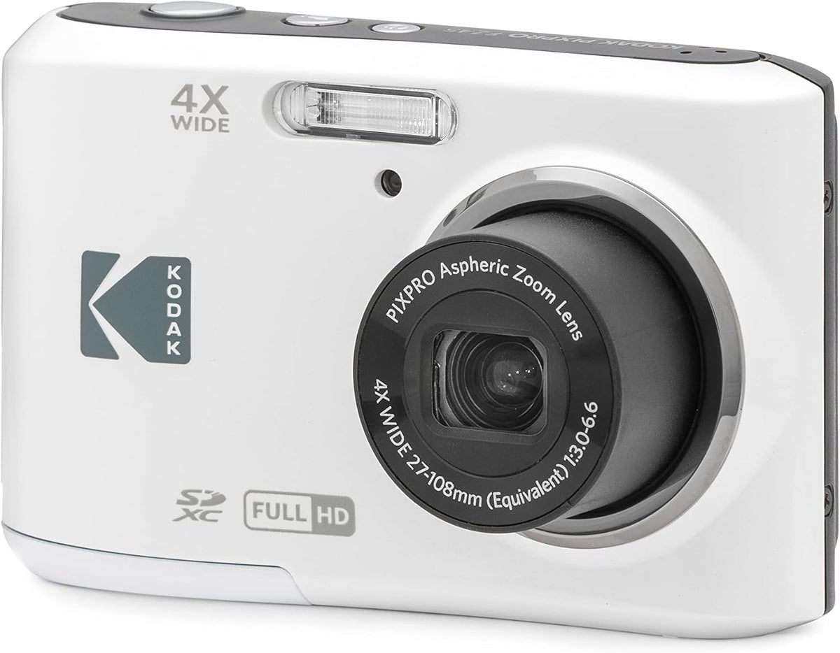 KODAK Pixpro - FZ45 - Cámara digital compacta de 16,44 megapíxeles - Negro - Blanco - 1280 x 720p