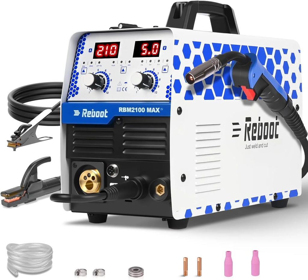 Reboot 210 A MIG spawarka IGBT 5 w 1, inwertor, aluminium, 230 V