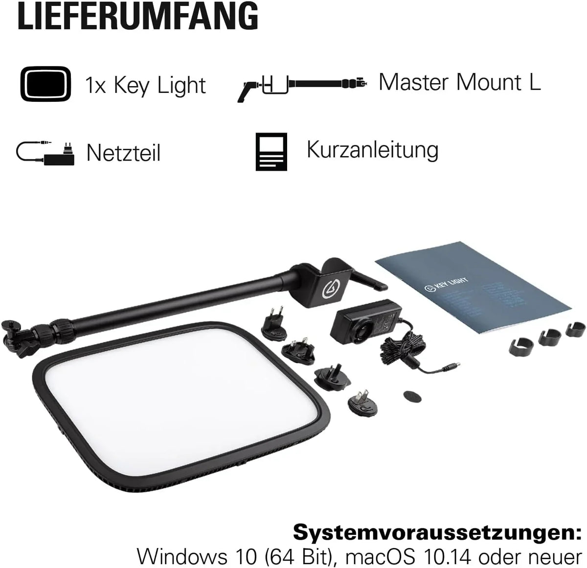 Panel LED de iluminación de estudio de 2800 lúmenes con temperatura de color ajustable de 2900-7000 K, control por aplicación y abrazadera de mesa para streaming y videoconferencias