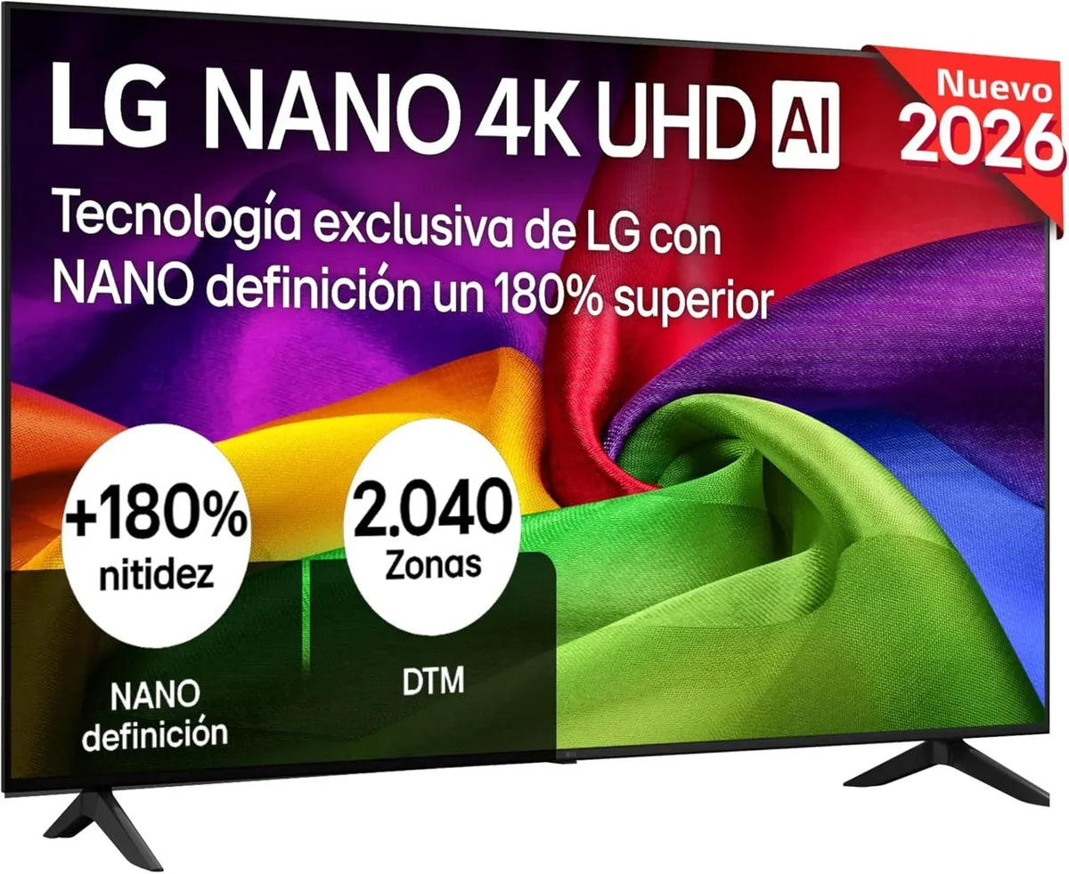 LG 65UA73006LA - TV 65", UHD 4K, WebOS 25, IA definitiva, HDR10 Pro, Superescalado, Dolby Digital Plus, Google Assistant, Negro