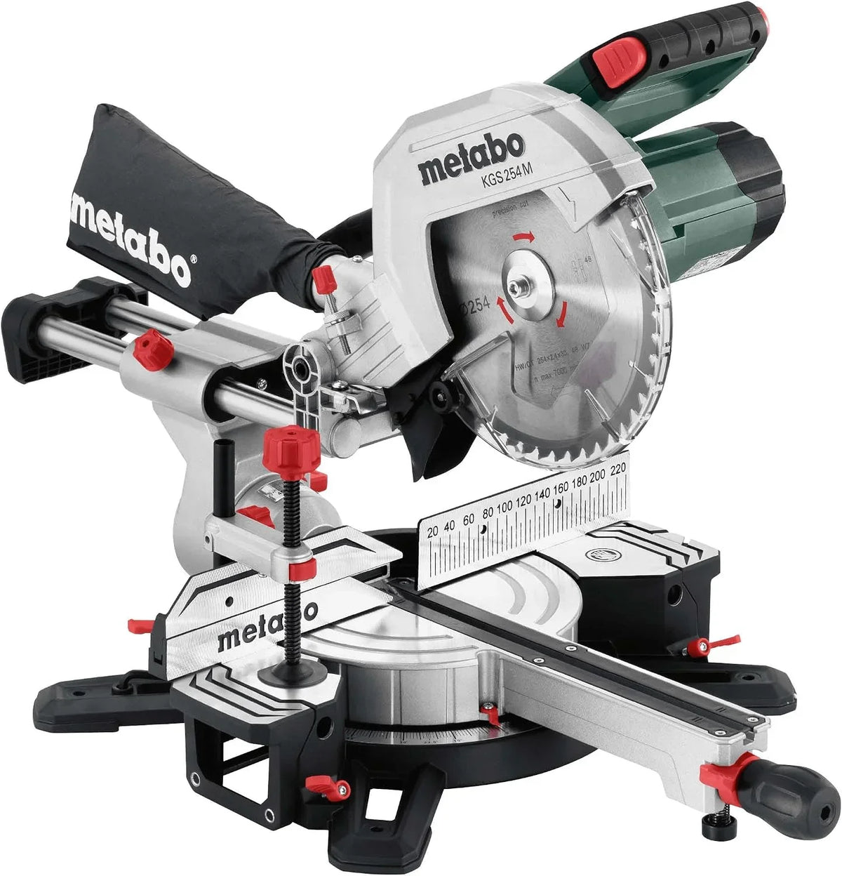 Sierra ingletadora telescópica KGS 254 M 613254000 disco de 254 mm función de tracción Precision Cut Line 1450 W 4500 rpm