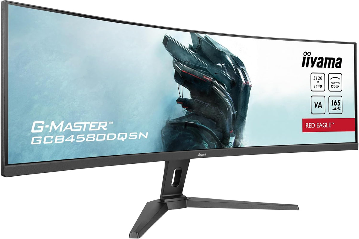 MONITOR IIYAMA 44,5" G-Master Red Eagle, curvo 5K, 5120x1440 @165Hz, 0.8ms, 450cd/m², 3000:1, Altavoces, DP/HDMI/USB-C, HUB USB, VESA, KVM, Docking USB-C, ajustable en altura, i-Style Colour
