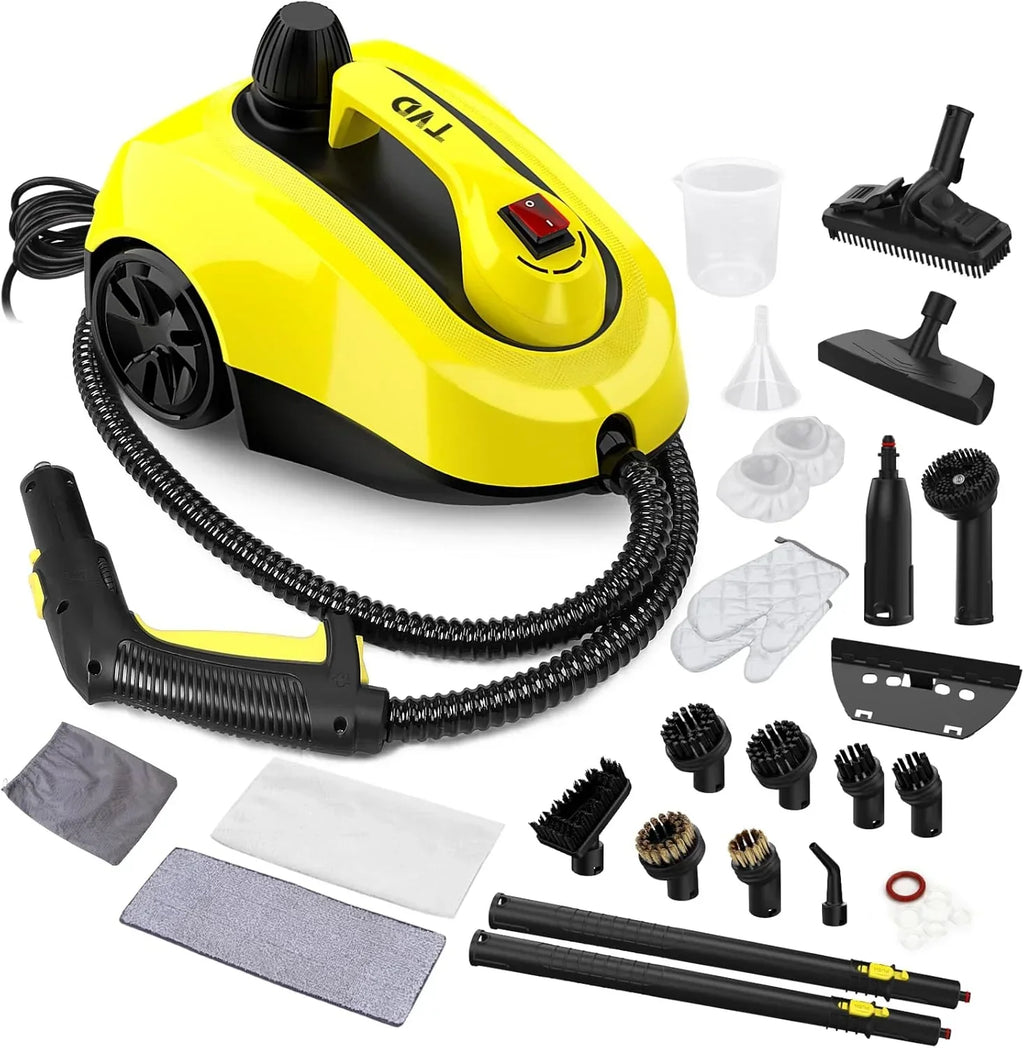 Limpiador a vapor SW608-A de 2000 W con depósito de agua de 1300 ml, cable de alimentación de 5 m, limpieza a vapor a alta temperatura con accesorios de limpieza