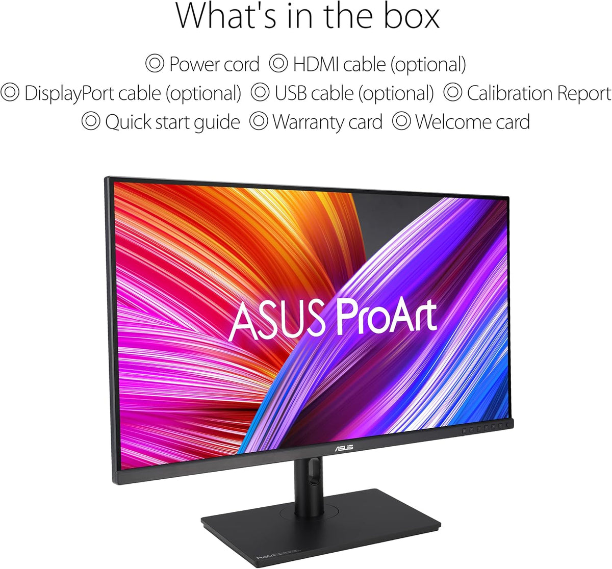 ASUS ProArt PA328QV - Monitor para PC 32'' WQHD - Panel IPS - 2560x1440 - 400cd/m² - DisplayPort, 2X HDMI, 4X USB 3.2 - 100% sRGB - 100% Rec.709 - Precisión △E