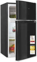 Frigorífico combi Exquisit | 85 l de capacidad útil, clase energética E, 40 dB(A) | diseño compacto, congelador de 4 estrellas, iluminación LED, control electrónico de temperatura | KGC590-30-E-040E negro